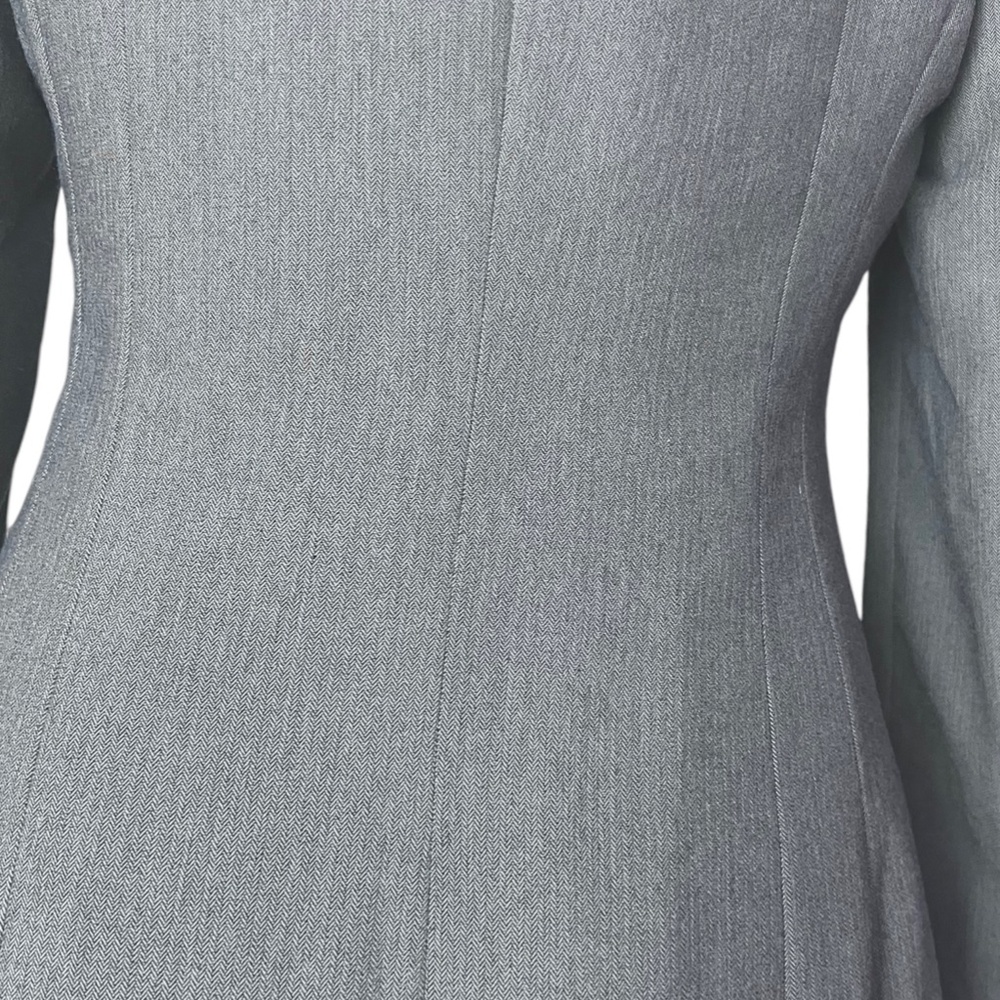 Country Road Women's One Breasted Long Sleeve Gray Jacket Lapel Collar Sz 8 Used - Picture 5 of 8
